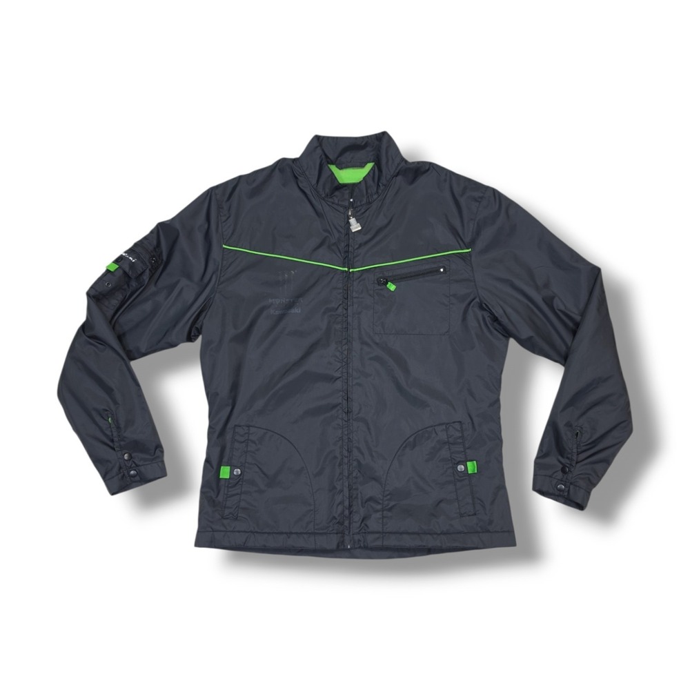 Monster Energy Kawasaki Promotional Black & Green Light Jacket Men's XL
